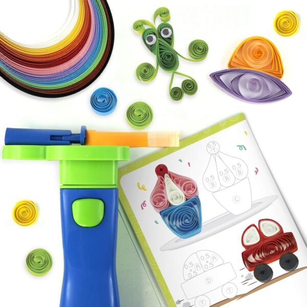 Quill On Spyrosity Super Quiller - Electric Quilling Tool - Coils 10+ Strips - Includes 100 Strips - For 7 Year Old Boys & Girls, Multicolor - Image 3