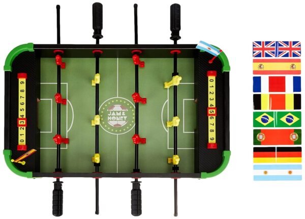 Amazon Brand - Jam & Honey Foosball Table | Soccer Board Game for Boys and Girls Age 5-12 Years | Portable | Indoor Outdoor Board Game | Medium | 51 x 37 x 10 cm - Image 5