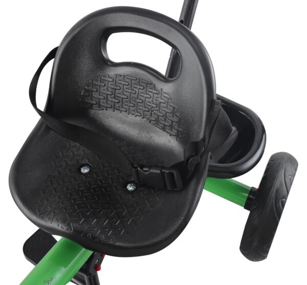 Pluto Tricycle for Kids | Cycle for Kids 1-4 Years | Baby Cycle | Bicycle for Kids with Storage Basket, Cushion Seat and Seat Belt TZ-548 (Neon Green) - Image 5