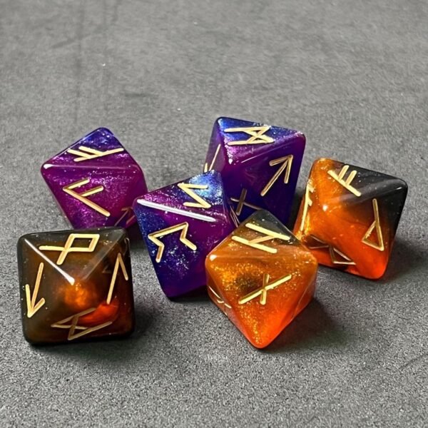 3 Pieces Multi Sided Astrological Dice for Constellation Divination Accs Violet|Toys & Hobbies | Games | Other Games|3 Polyhedral Rune Dices - Image 5