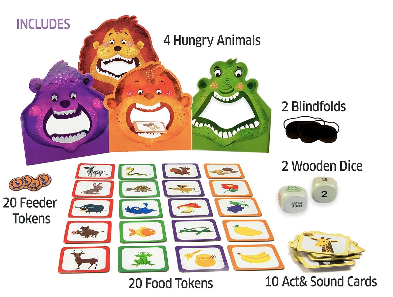 Chalk And Chuckles Hungry Four, Memory Game, Age 3-7 Years Old, Preschool Educational Activity Kit for Kids- Girls and Boys (Multi-Color) - Image 3