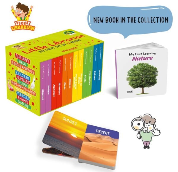 My First Little Librarian: Boxset of 12 Best Board Books for Kids Age 0-3 Years | 24 Pages Board Book | The Book Tree Books - Image 4