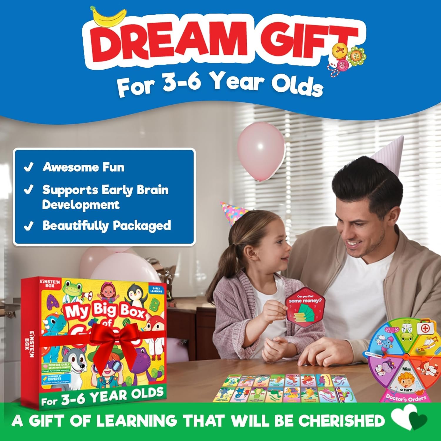Einstein Box My Big Box of Games for Kids 3-6 Years Old| 4-in-1 Set of Toys for Boys & Girls Ages 3-6 Years| Birthday Gift for Kids 3,4,5,6 Years| Toddler Activity Kit| Learning & Education Toys| - Image 6