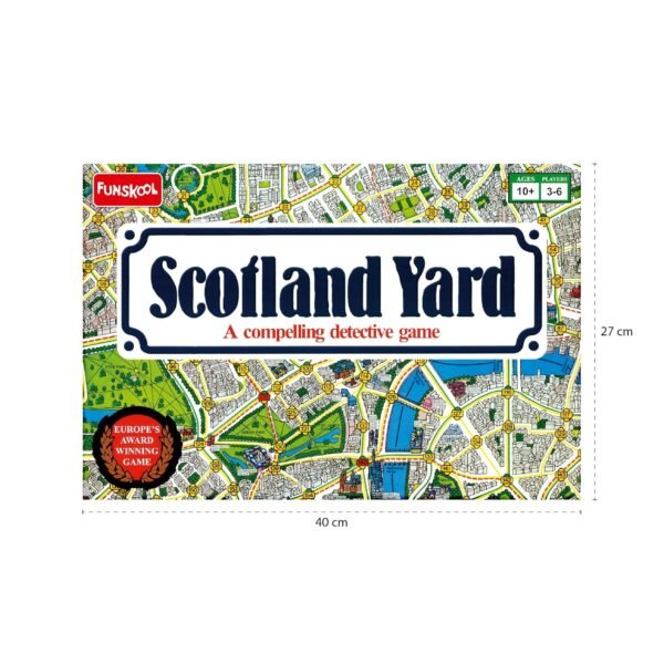 Funskool Scotland Yard, A Compelling Detective Game, Strategy Game, Board Game for kids, Adults, Educational, 3 to 6 Players, Family Fun, Activity Toy for Childrens, Gift Set for Kid, Ages 7+ Years - Image 2