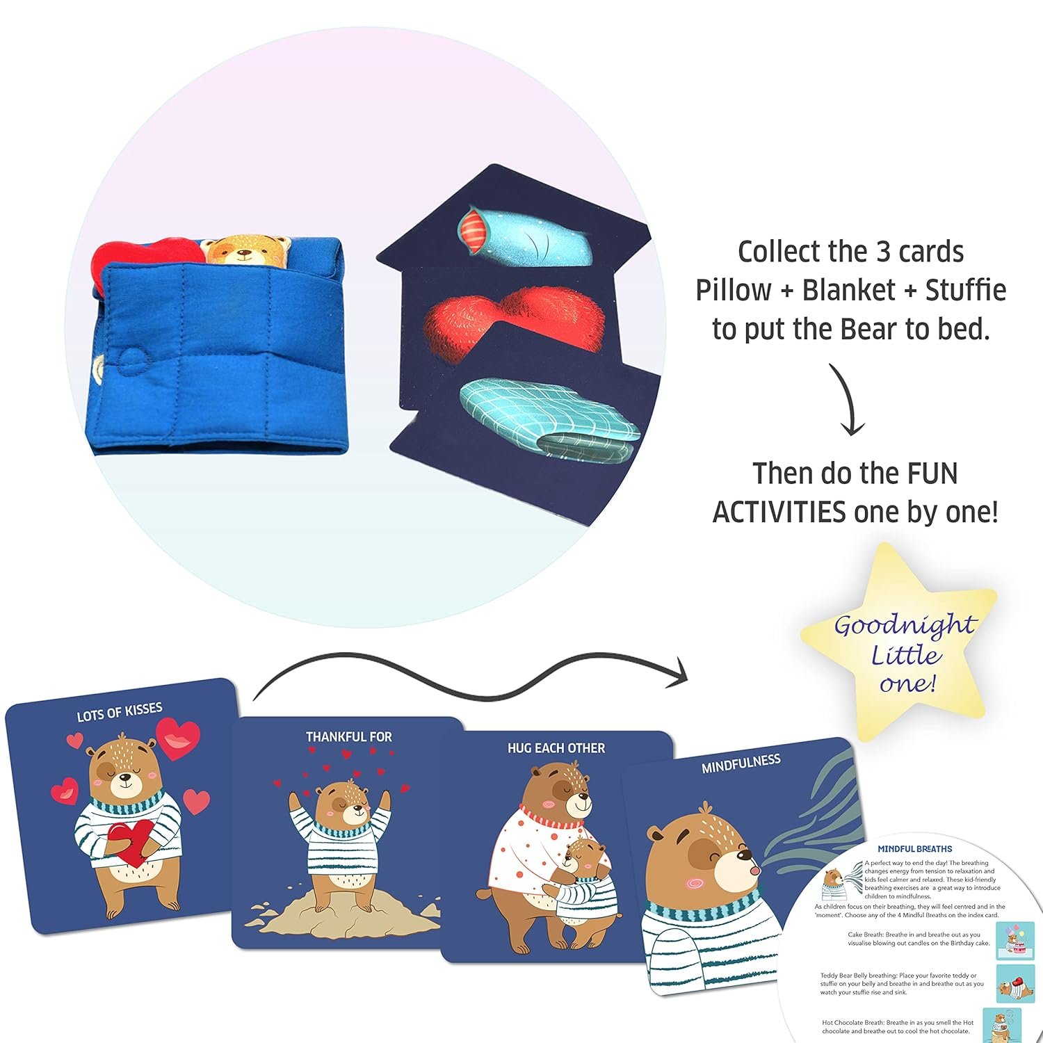 Chalk and Chuckles Bedtime Bear Card Game for Kids Age 3-7, Super Fun Bedtime Activity, Family Game, Gifts for Boys, Girls - Image 3