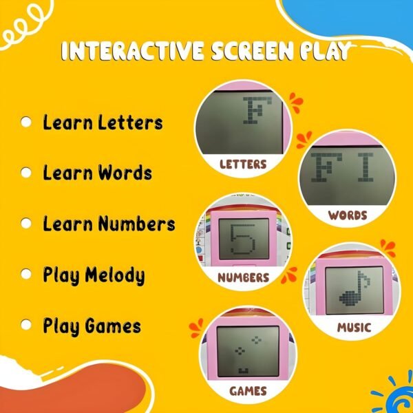 KITTER Learning Laptop for Kids | Computer Educational Toy for Kids with LED Screen Display with New Plug n Play Feature | Toy Laptop for Boys Girls | Laptop Notebook Computer Toy for Kids (Blue) - Image 4