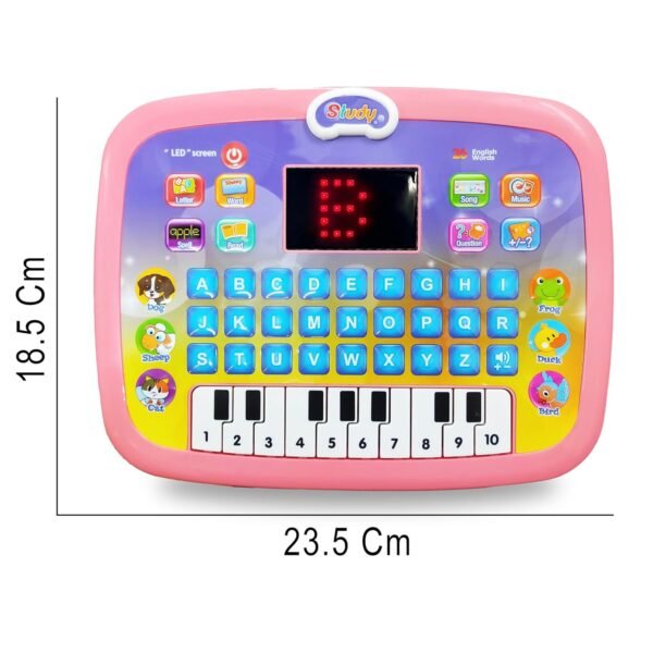 VGRASSP 2 in 1 Electronic Activity Learning Tablet Laptop Cum Musical Piano Toy for Kids Interesting Alphabetical and Numerical Learning with LED Display Musical Learner - Color As Per Stock - Image 3