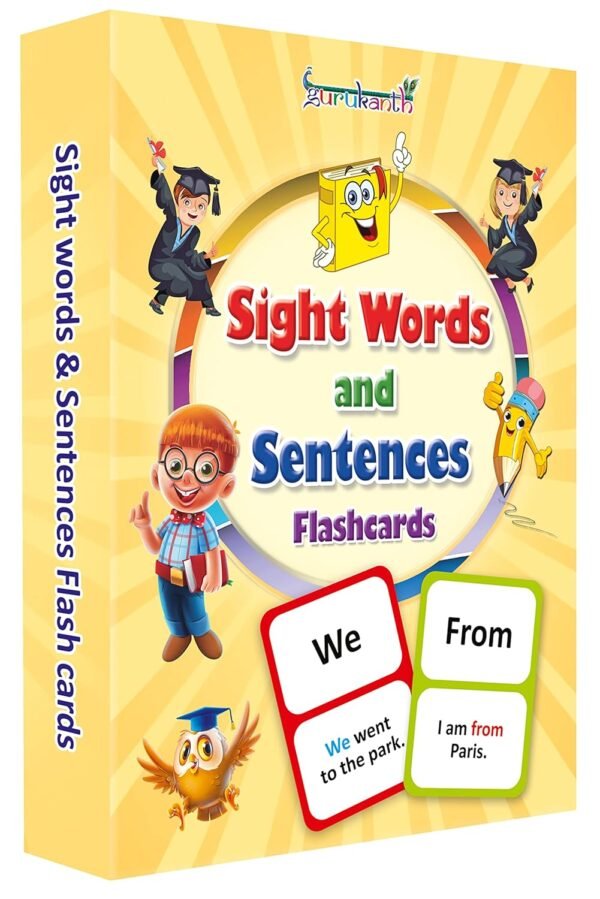 Premium Flash Cards for Kids Early Learning | Easy & Fun Way of Learning 1 Year to 6 Years Babies Smart Toys (Sight Words)