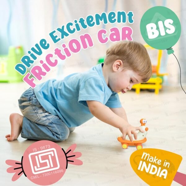 5 Modes of Play Yellow Snail Spinner Toy for Baby 0-3 Years - Convertible Friction Powered Baby Toy Car - Sensory Toys for Kids with Suction Cup Base - Perfect Baby Gift Set - Made in India - Image 6