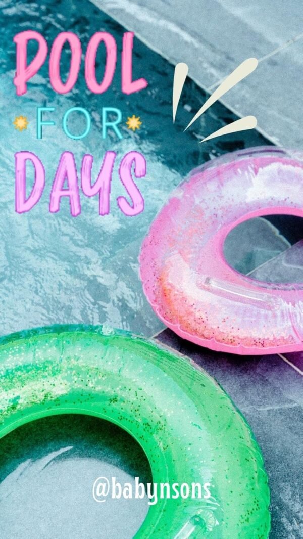 Baby & Sons Pool Party Swimming Ring Swim Tube for Kids Swimming Ring for Girls and Boys Swimming Tube Inflatable Swim Ring (2-5 Years, Lively Swim Ring)