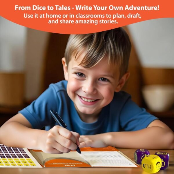 Chalk and Chuckles Rolling Tales, Story Telling Wooden Dice Cubes Age 5-99 Years Old, Learning and Education Game, Birthday Gifts for Boys and Girls - Image 5