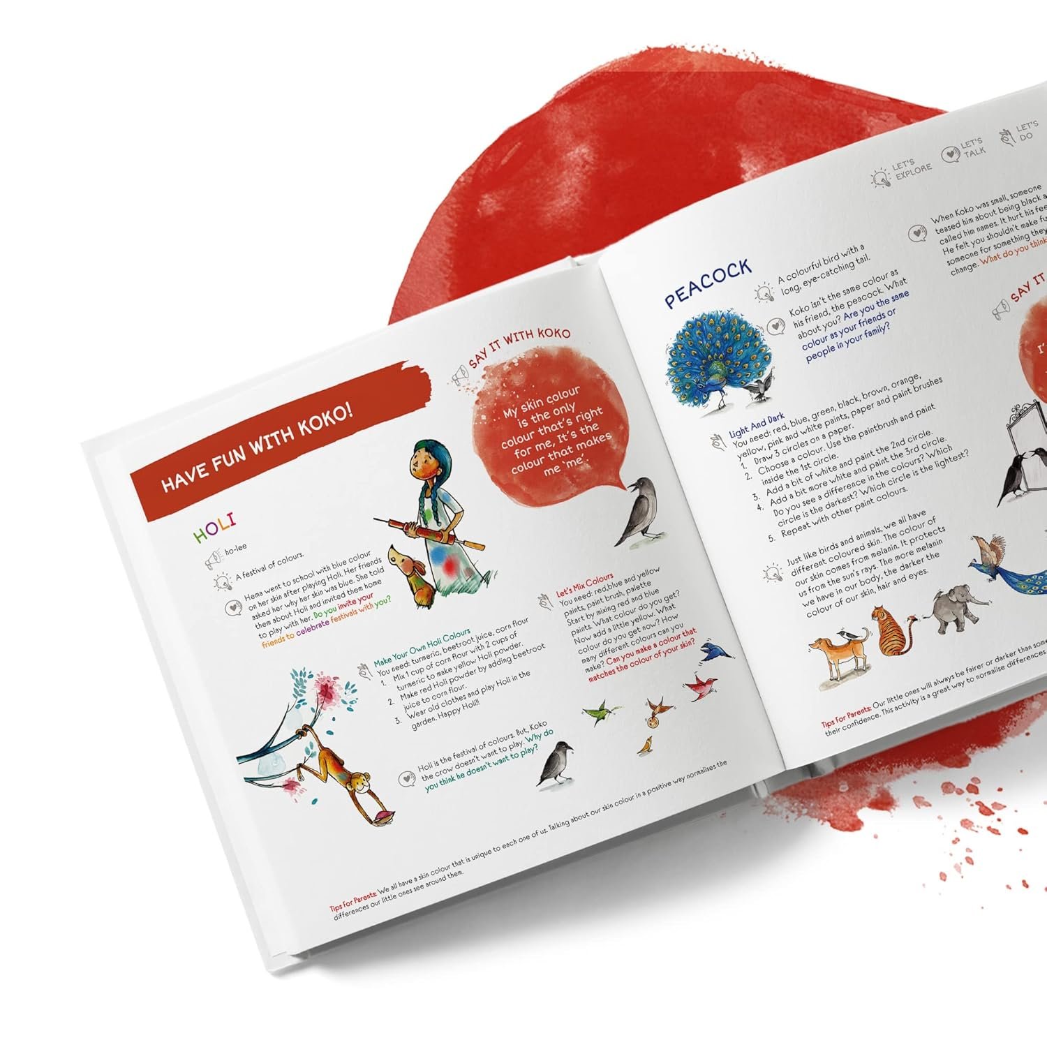 Explore India\'s Vibrant Colours with Koko\'s Playbook: Educational Book for Kids 3-6 Years
