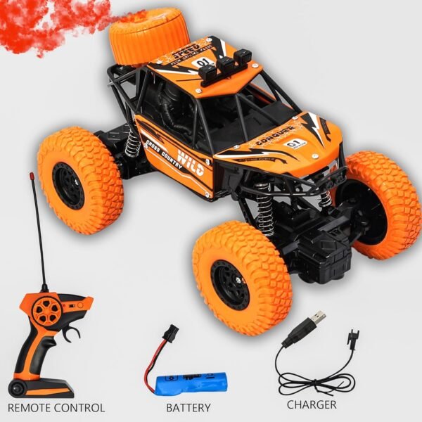 1:20 Racing Mist Smoke Remote Control Car for Boys and Girls Rock Crawler with High Speed Fucntions 2WD OffRoader, Birthday Festive Gift for Kids 2-12 Years Old - Image 6