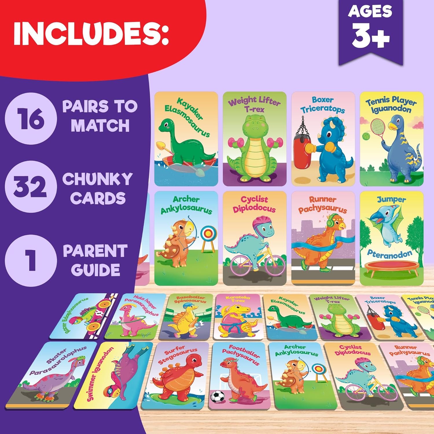 Einstein Box Sporty Dinos Game for Kids 3+ Years Old | Toys & Gifts for Boys & Girls Ages 3,4,5,6 Years | Kids Games | Birthday Gift for Kids Ages 2,3,4,5 Years | Educational Toys | - Image 2