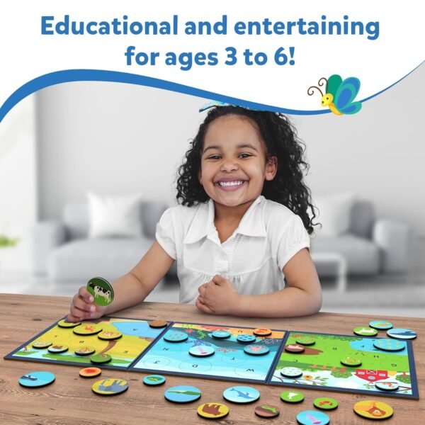 Skillmatics Magnetic Matching Activity - Letters, Numbers & Animals, Preschool Learning Toy & Game for Kids, 35+ Magnetic Pieces, Gifts for Boys & Girls Ages 3, 4, 5, 6 - Image 5