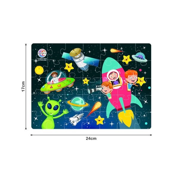Ratna\'s 4 in 1 Space Explorer Jigsaw Puzzle 140 Pieces for Kids. 4 Jigsaw Puzzles 35 Pieces Each - Image 2