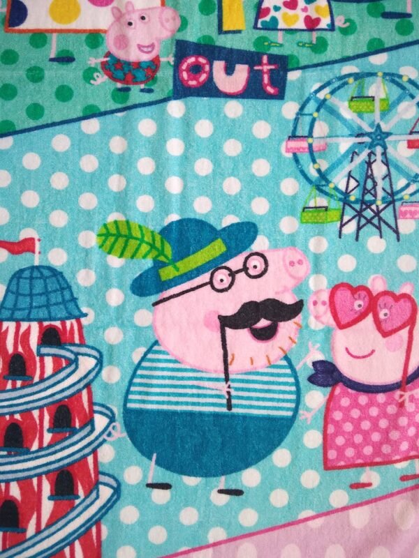Athom Living Peppa Pig Day Out Kids Bath Towel 350 GSM 60x120 cm, Multicolour, Standard, (PEP-06-7-724) - Image 6