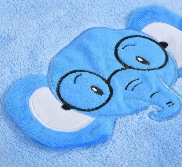 UrbanLeaf Premium Microfiber Kids Bath Towels Quick Drying Towels for Unisex Kids Cartoon Print Baby Towel for Boys and Girls (Pack of 1, Blue) - Image 4