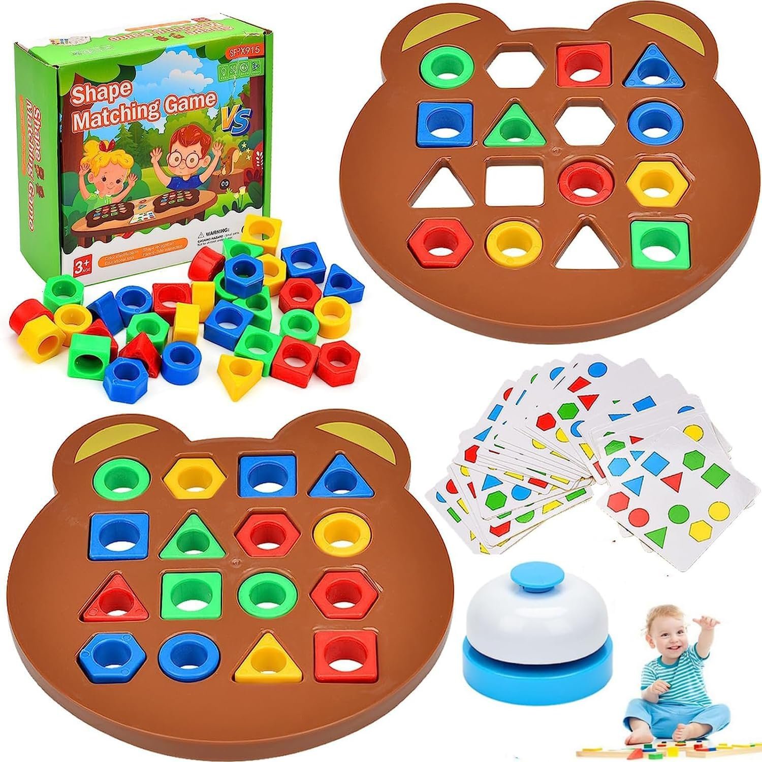 Children Learning and Educational Geomatric Shape Puzzle Game, Kids Toys for 2-5 Years Boy, Games for Baby and Toddler Board Games, Toys for 6 Year Old Boy Fun Girl Gift for Kids Zone