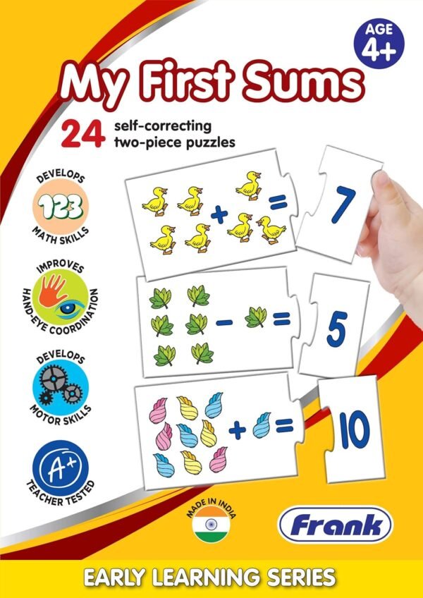 Frank Before & After (36 Pieces) 12 Self-Correcting 3 Pcs Puzzle-Early Learner Educational Jigsaw Puzzles Set with Images for Kids 4 Years and Above - Educational Toys and Games - 10348 - Image 6