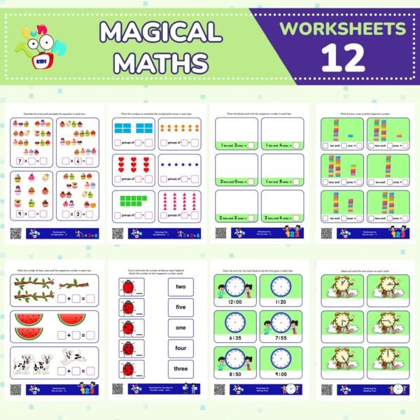 Senior KG Educational Worksheets for Kids | Covers Phonics, Maths & Concept Activity Sheets | Preschool Early Learning Worksheets for Kids 5 to 6 Years - Image 5