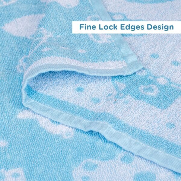 Mee Mee Bamboo Cotton Premium Baby Washcloth, Washable & Reusable, Extra Soft Face Towels for Newborns, Kids, Toddlers, Infants - Car Print, Light Blue 90X90 CM - Image 4