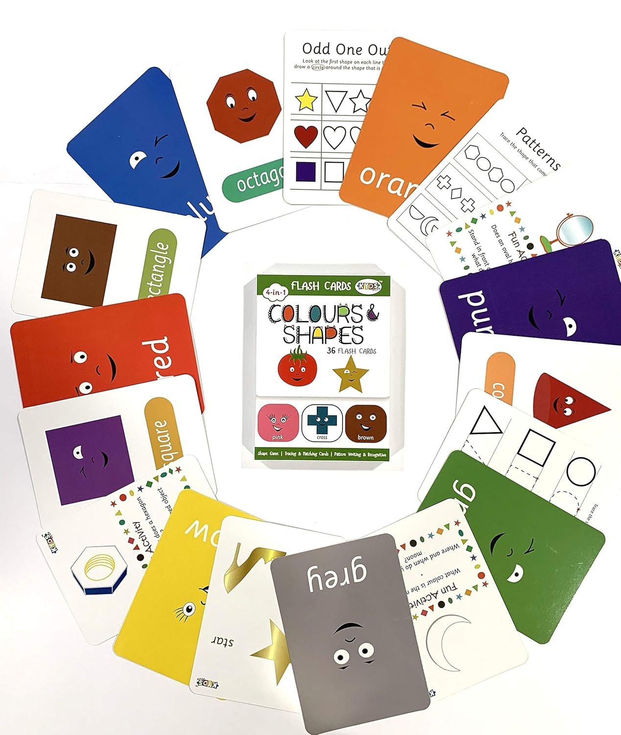 Early Learning - Alphabets, Numbers, Colours, Fruits, Animals, Transport, Occupation & Flags, Wipe & Clean Activity Flash Cards - Age 1-5 Yrs, Montessori, Educational Preschool Learning - Image 4