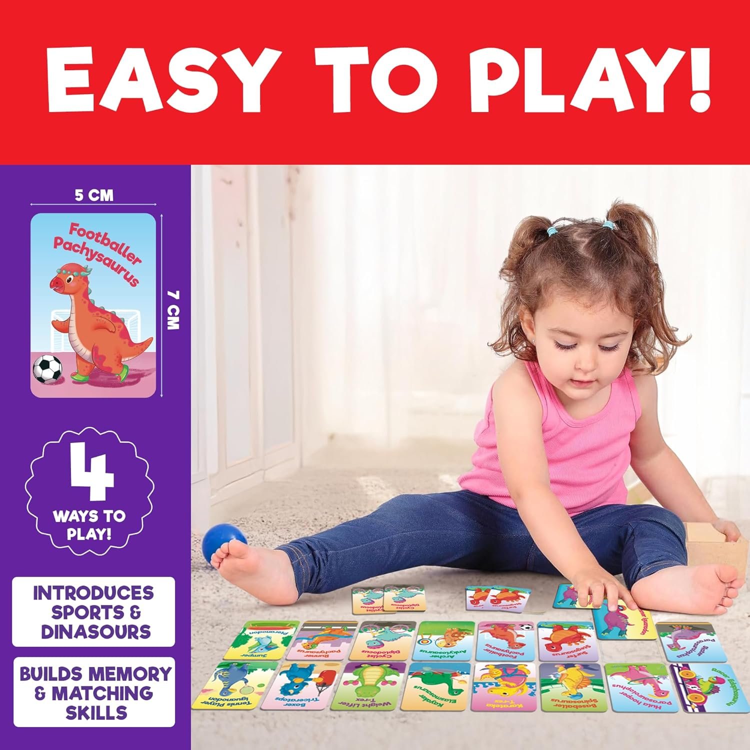 Einstein Box Sporty Dinos Game for Kids 3+ Years Old | Toys & Gifts for Boys & Girls Ages 3,4,5,6 Years | Kids Games | Birthday Gift for Kids Ages 2,3,4,5 Years | Educational Toys | - Image 4