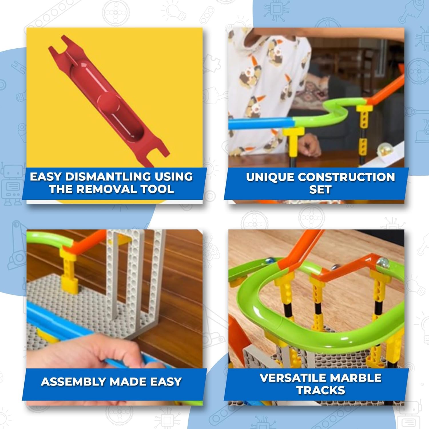 Blix Marble Run 2 | Motorised Conveyor, 4+Models, Age-8+, Best Gift for Kids - Image 4