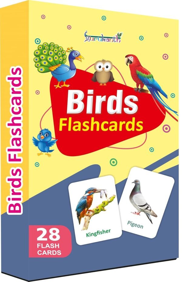 Premium Birds Flash Cards for Kids Early Learning | Easy & Fun Way of Learning 1 Year to 6 Years Babies Smart Toys