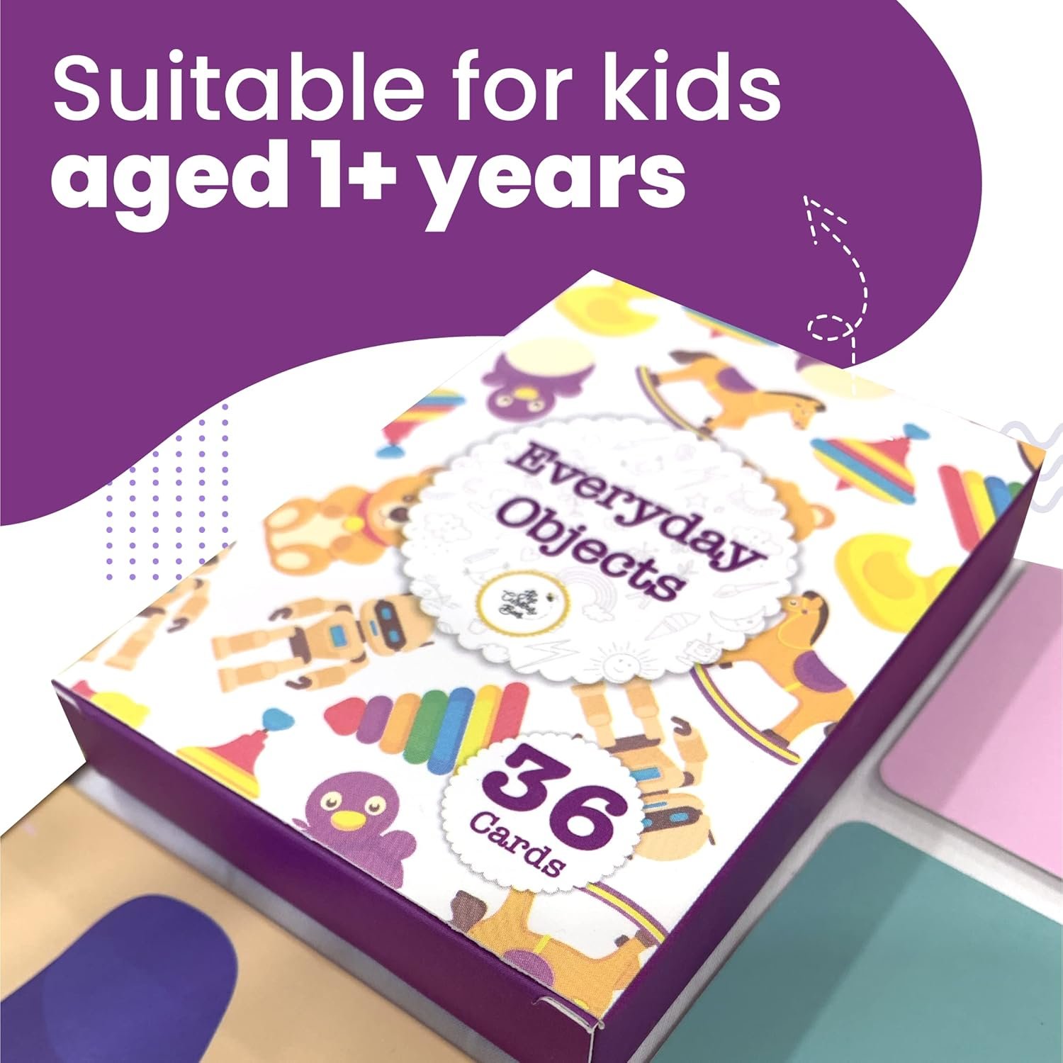 Everyday Objects Flash Cards | 36 Laminated Cards for Kids | Learn Objects in English & Hindi | Age Group: 1-4 Years | Ideal for Early Learning at Home & Pre School - Image 3