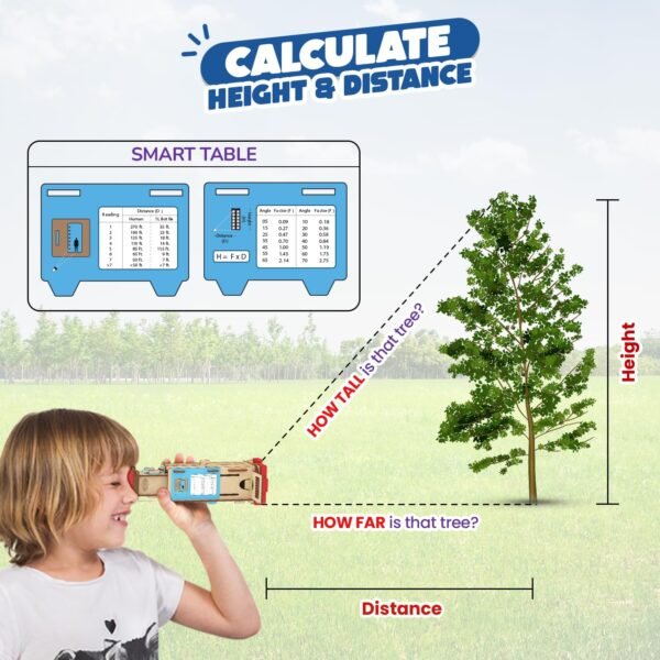 Smartivity Telescope Toy for Kids Age 8-9-10-11-12-13-14 Years Old | Measure Height & Distance | Birthday Gift for Boys & Girls | DIY Science Toys for Kids 8-14 Year| STEM Kit - Image 2