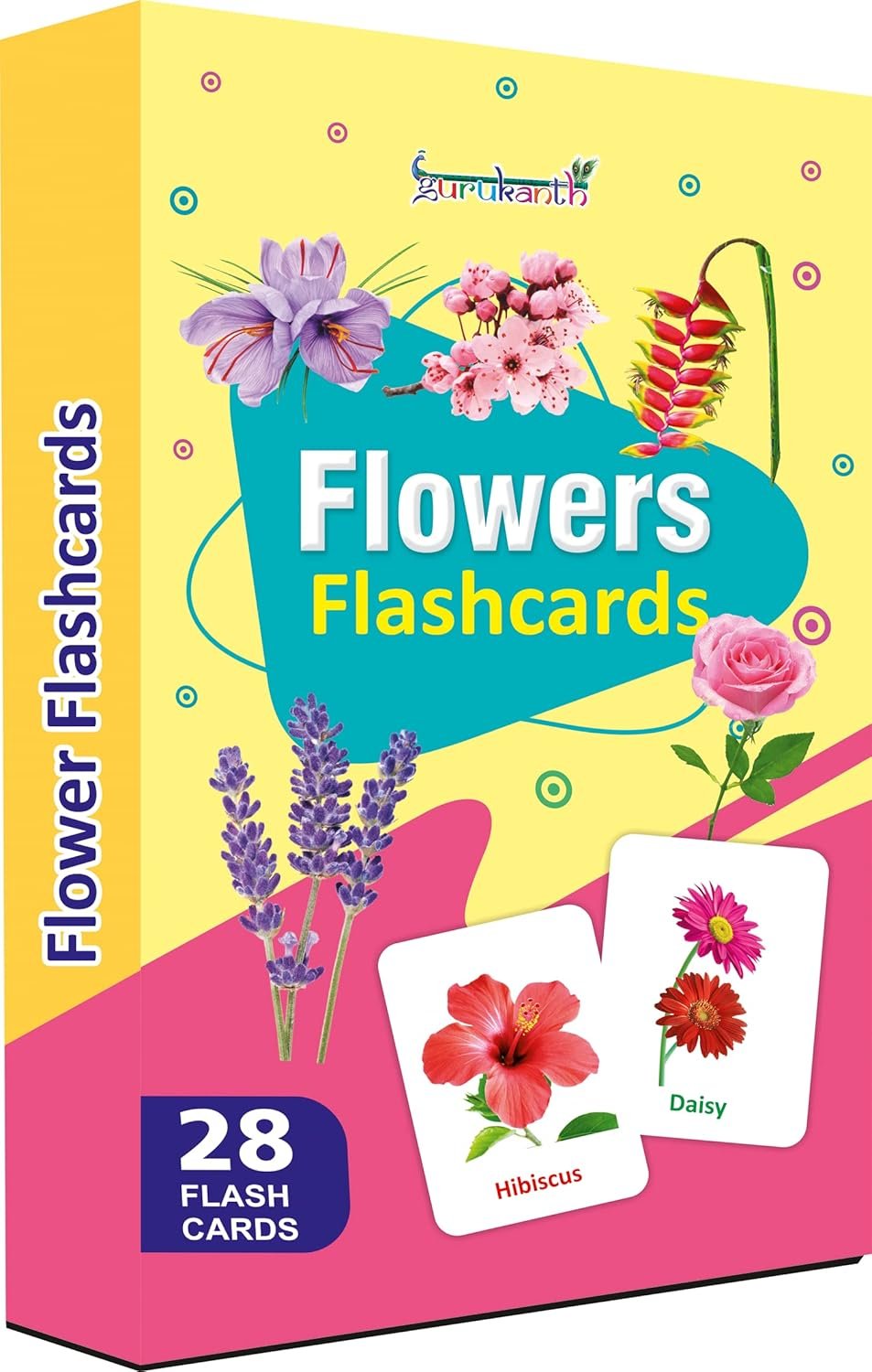 Premium Flowers Flash Cards for Kids Early Learning | Easy & Fun Way of Learning 1 Year to 6 Years Babies Smart Toys