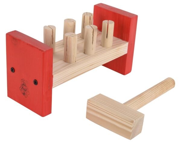 Skillofun Wooden Hammer Games For 2+ Year Old Kids | Montessori Toys For 2+ Year Old | Kids Toys For Motor Skills Development | Gifts For Boys | Hammer Toys For Kids