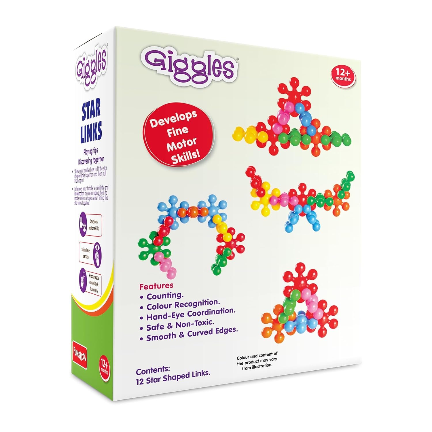 Giggles Funskool Star Link, Educational & Creative Construction Toy Blocks for Kids, Encourages Learning & Development, Fun Activity for Preschoolers, Gift Set for Kid, Age 6+ Months - Image 3