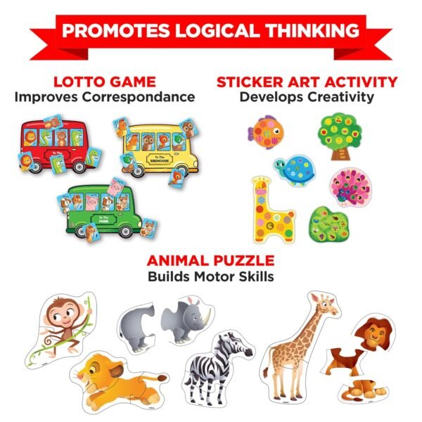 Einstein Box for 2-Year-Old Boys/Girls | Gift Toys for 2-Year-Old Kids | Board Books and Fun Games | Learning and Educational Toys and Games | - Image 4