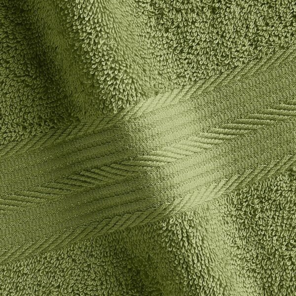 Amazon Brand - Solimo 100% Cotton 2 Piece Bath Towel Set, 500 GSM (Sepia Brown and Olive Green) - Image 4