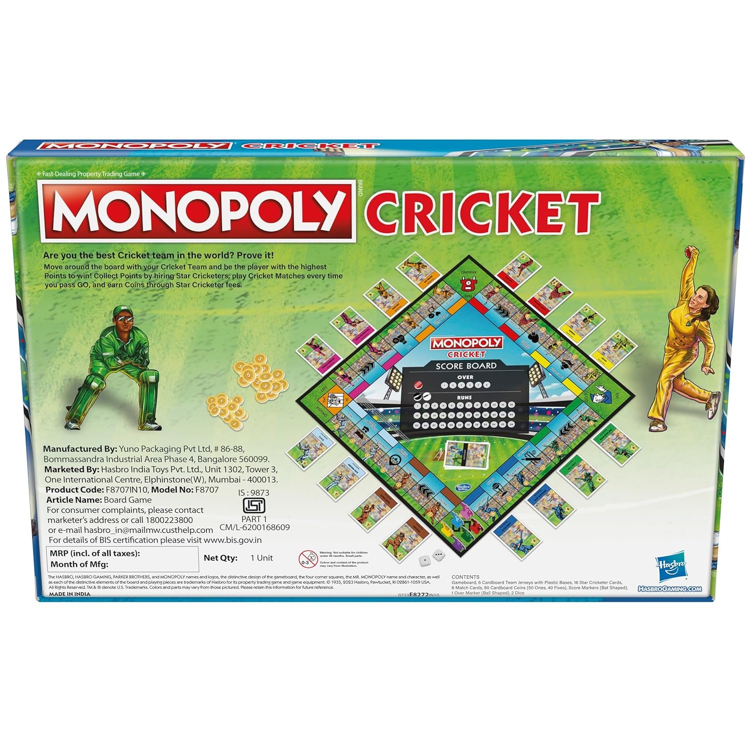 Monopoly Cricket Board Game | Cricket-Themed Monopoly Board Game for Families and Kids | for Ages 8+ | for 2 to 6 Players | Birthday Gift for Kids & Families - Image 4