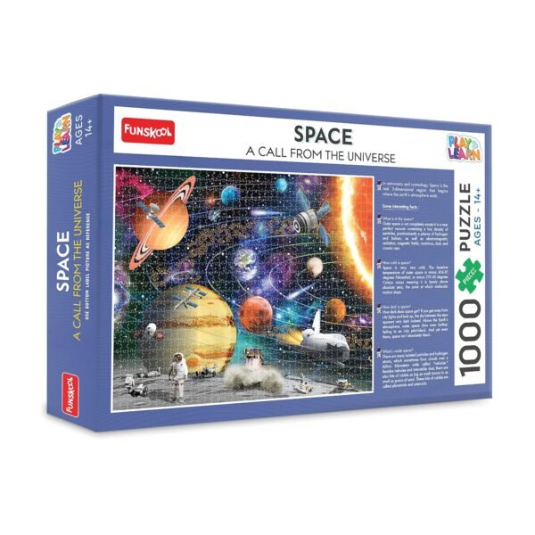 Play & Learn Funskool Space Jigsaw Puzzle Game for Kids, 1000 Pieces, Educational, Learning & Development, Fun Activity Toy for Childrens, Gift Set for Kid, Age 3+ Years - Image 3