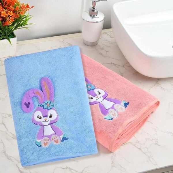 Microfiber Kids Bath Towels Quick Dry Super Absorbent Super Soft Bath Towel for Babies Toddler-Baby Towel for Boys and Girls (Blue, Pack of 1) - Image 6