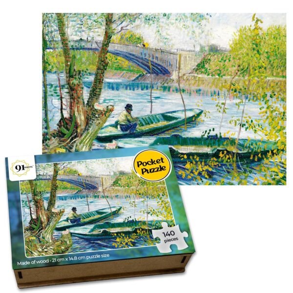 Vincent Van Gogh Wooden Jigsaw Puzzle (140 Pieces) for Adults and Kids | 5 Box Collection Painting Puzzle | Brain Booster Games & Toys for Above 7-10 Years | Gifts for Teenagers - Image 5