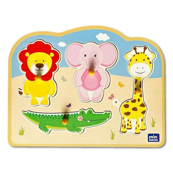 Sea Treasures Wooden Knob and Peg Puzzle for 2+ Years Kids | Montessori Wooden Toys | Shape Sorter for 2 Years Kids - Image 6