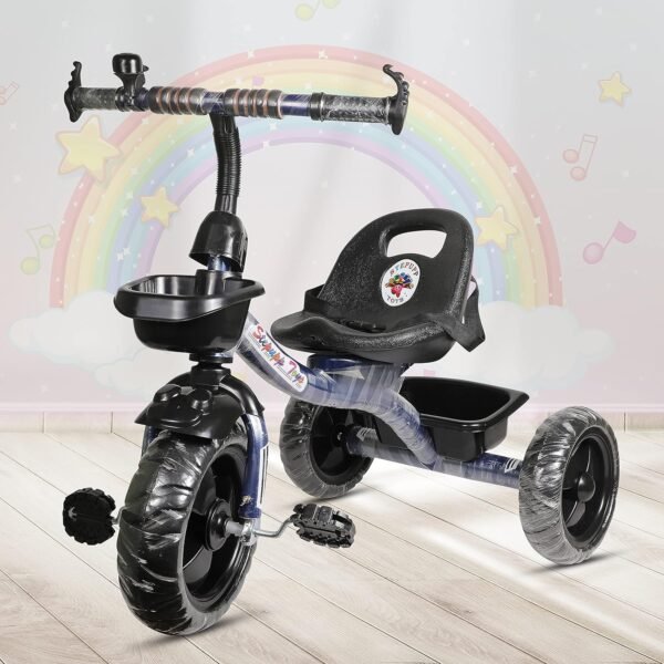 Tricycle for Kids Green Colour with Basket Baby Tricycle for Baby boy or Baby Girl Kids trikes or Toddler Tricycle for 1-4 Years Kids (Dark Blue)