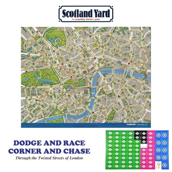 Funskool Scotland Yard, A Compelling Detective Game, Strategy Game, Board Game for kids, Adults, Educational, 3 to 6 Players, Family Fun, Activity Toy for Childrens, Gift Set for Kid, Ages 7+ Years - Image 4