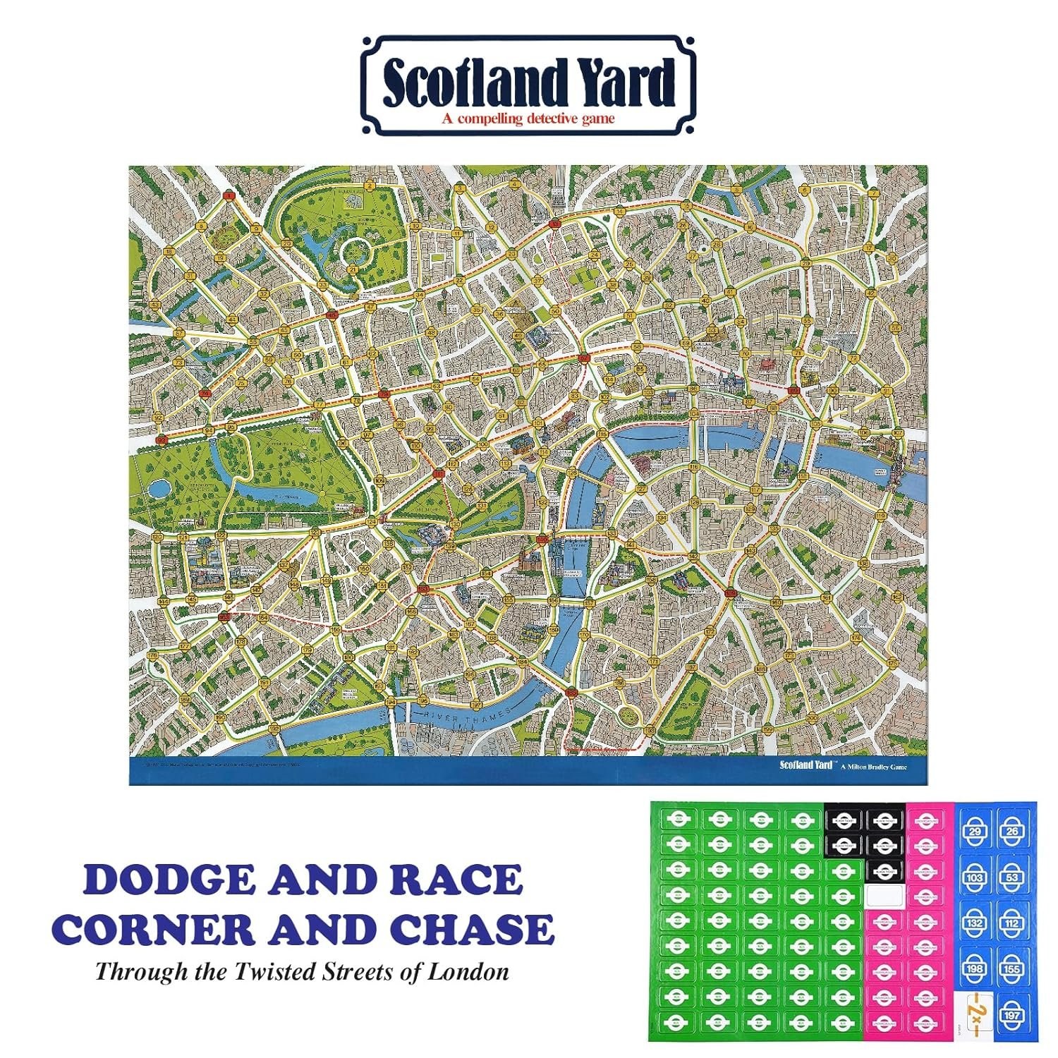 Funskool Scotland Yard, A Compelling Detective Game, Strategy Game, Board Game for kids, Adults, Educational, 3 to 6 Players, Family Fun, Activity Toy for Childrens, Gift Set for Kid, Ages 7+ Years - Image 4