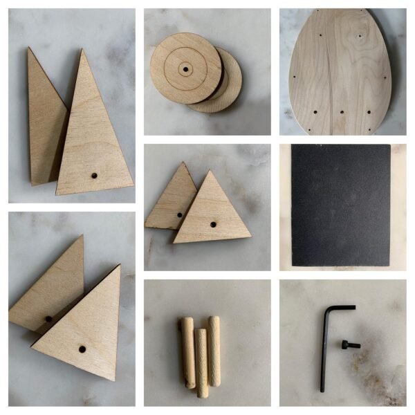 Wooden Owl Key Hanger Toys for Children