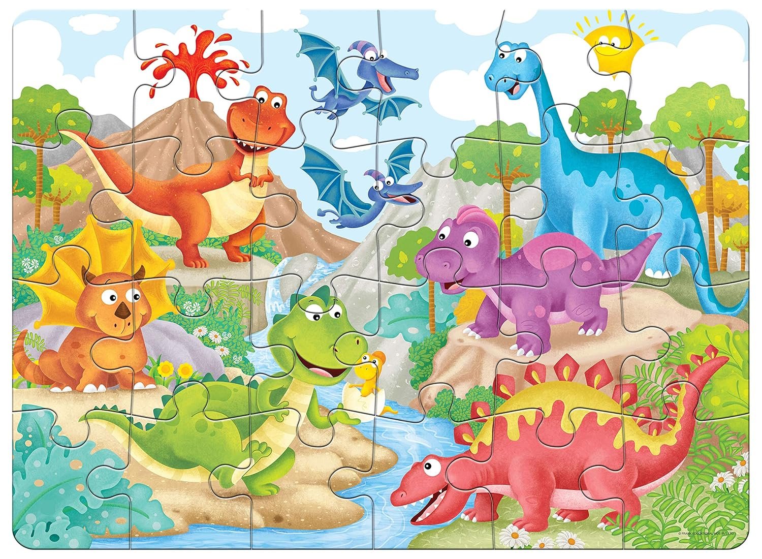 Frank Dinosaur Floor Puzzle (24 Pieces) | Fun & Educational Toy for Kids 3+ Year Old | Enhances Imagination, Coordination, and Patience - Fun & Challenging Games - 12510 - Image 3