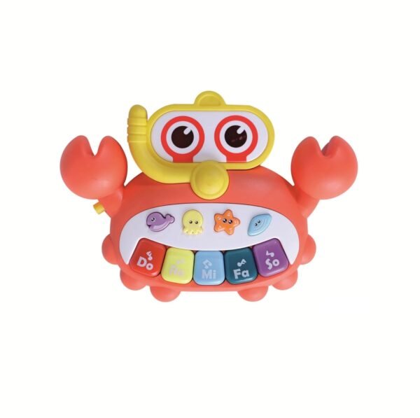PUCHI Children\'s Musical Toy – Baby Piano with Lights & Sounds, Musical Crab Toy for Toddlers 18 Months+, Fun Educational Gift for Boys & Girls, 1-2 Years